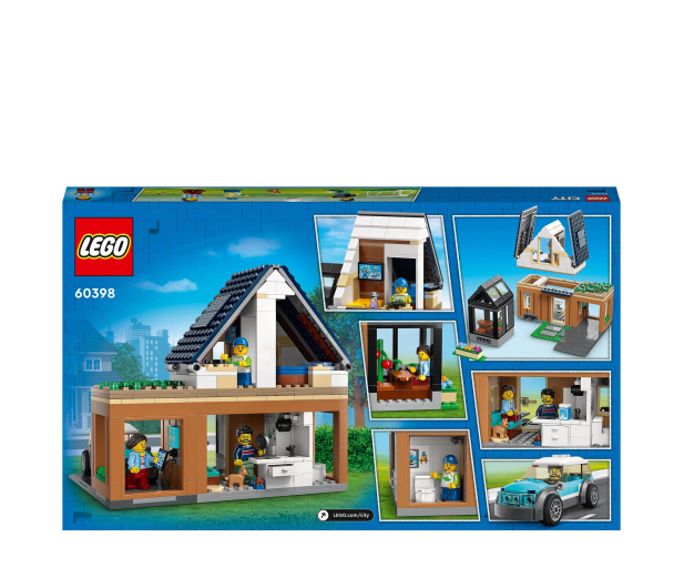 LEGO City 60398 Domek rodzinny i samochód elektryczny - 1144463 - zdjęcie 8